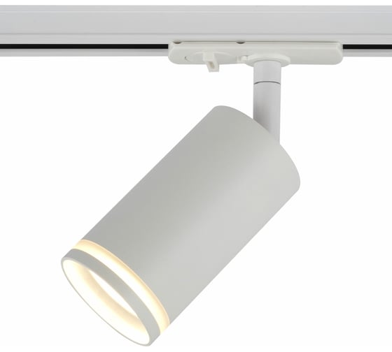 Изображение товара Трековый светильник ЭРА TR52 GU10 WH однофазный, под лампу GU10 матовый белый Б0054165