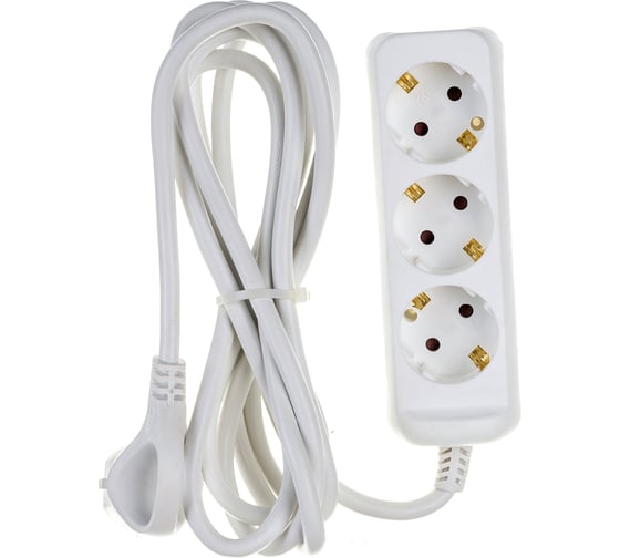 Изображение товара Электрический удлинитель ЭРА U3e3m3x1,5 с заземлением 3 розетки 3м ПВС 3x1,5мм2 16А Б0044032