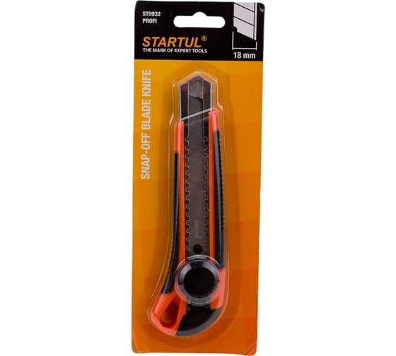 Изображение товара Канцелярский нож STARTUL выдвижной 18 мм Profi ST0932