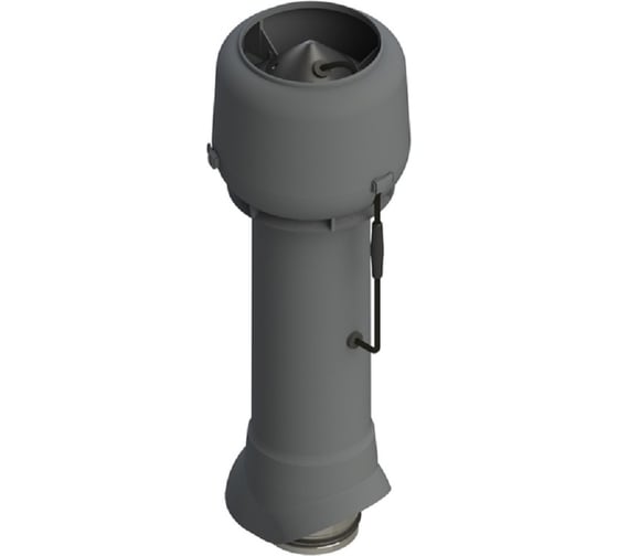 Изображение товара Вентиляционный выход Татполимер ТР-85Е.125/160/700 (с вентилятором; серый) 32191