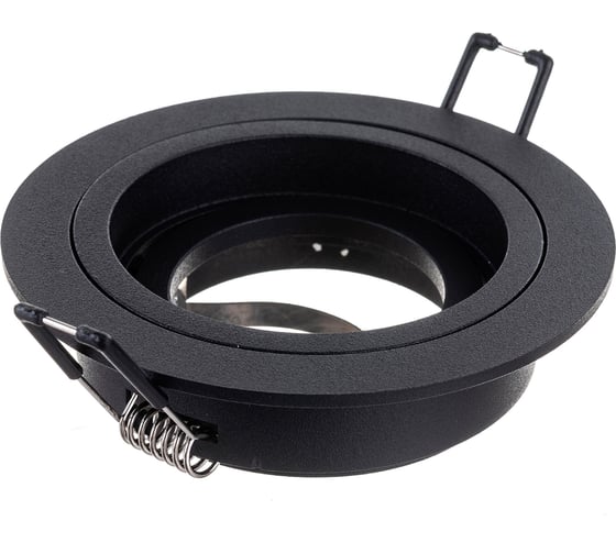 Изображение товара Встраиваемый алюминиевый светильник ЭРА KL84 BK MR16/GU5.3 черный Б0054347