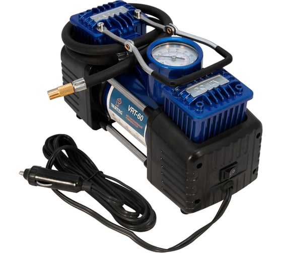 Изображение товара Автомобильный компрессор VARTEG VRT-60 с набором аксессуаров 7214