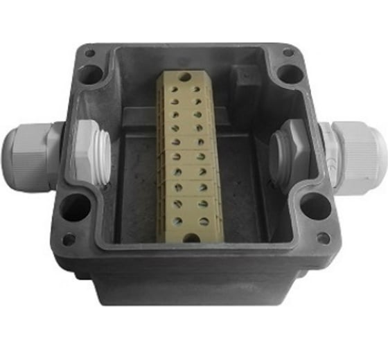 Изображение товара Металлическая соединительная коробка Магнито-Контакт МКС 2МВК «МОРОЗ» 00-00005385