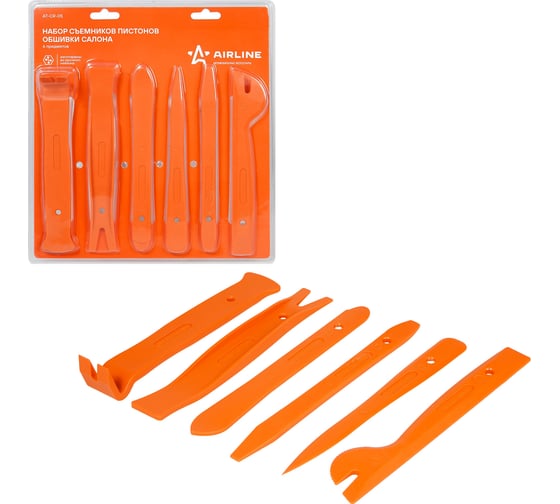 Изображение товара Съемники пистонов обшивки салона Airline 6 предметов, блистер AT-CR-05