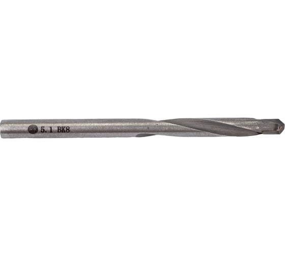 Изображение товара Сверло с твердосплавными пластинами ц/х (5.1x36x70 мм; ВК8; укороченное; DIN 8037; 2300-1202) ИНСТУЛС 00001253260