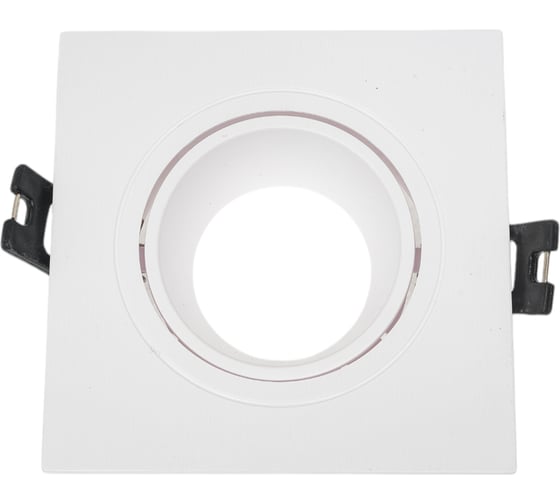 Изображение товара Встраиваемый декоративный светильник ЭРА KL901 WH MR16/GU5.3 белый, пластиковый Б0054370