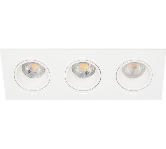 Изображение товара Встраиваемый декоративный светильник ЭРА KL903 WH MR16/GU5.3 белый, пластиковый Б0054372