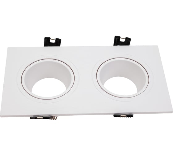 Изображение товара Встраиваемый декоративный светильник ЭРА KL902 WH MR16/GU5.3 белый, пластиковый Б0054371