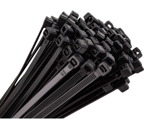 Изображение товара Кабельные стяжки  FORTISFLEX КСС NORD 5х500, черные, 100 шт. 82890