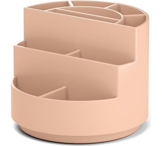 Изображение товара Настольная пластиковая вращающаяся подставка ErichKrause Mini Burger Powder розовый 55773