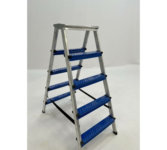 Изображение товара Двусторонняя алюминиевая стремянка Sarayli КОЛОР 5x5 18215