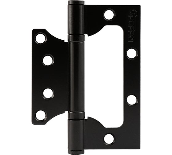 Изображение товара Накладная петля НОРА-М 800-4" FHP, универсальная, черная, без колп., 100x75x2.5 18492