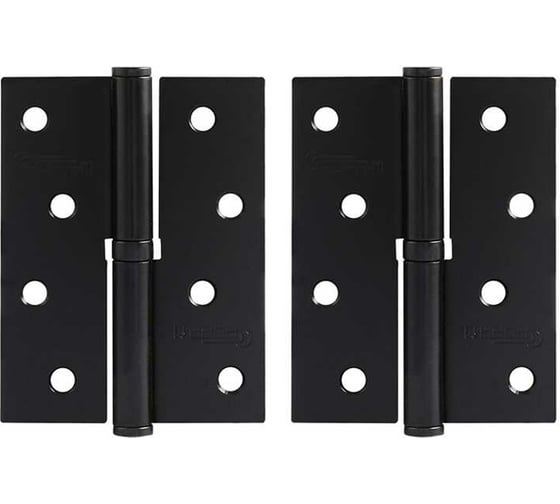 Изображение товара Петля НОРА-М 750-4" черная, левая, 100x75x2.5 18483