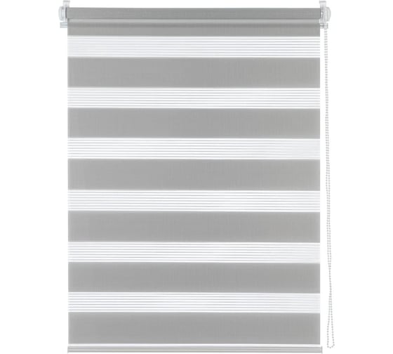 Изображение товара Рулонная штора Decofest Бейс день/ночь, Серый, 60x160 см Мини А0000030632