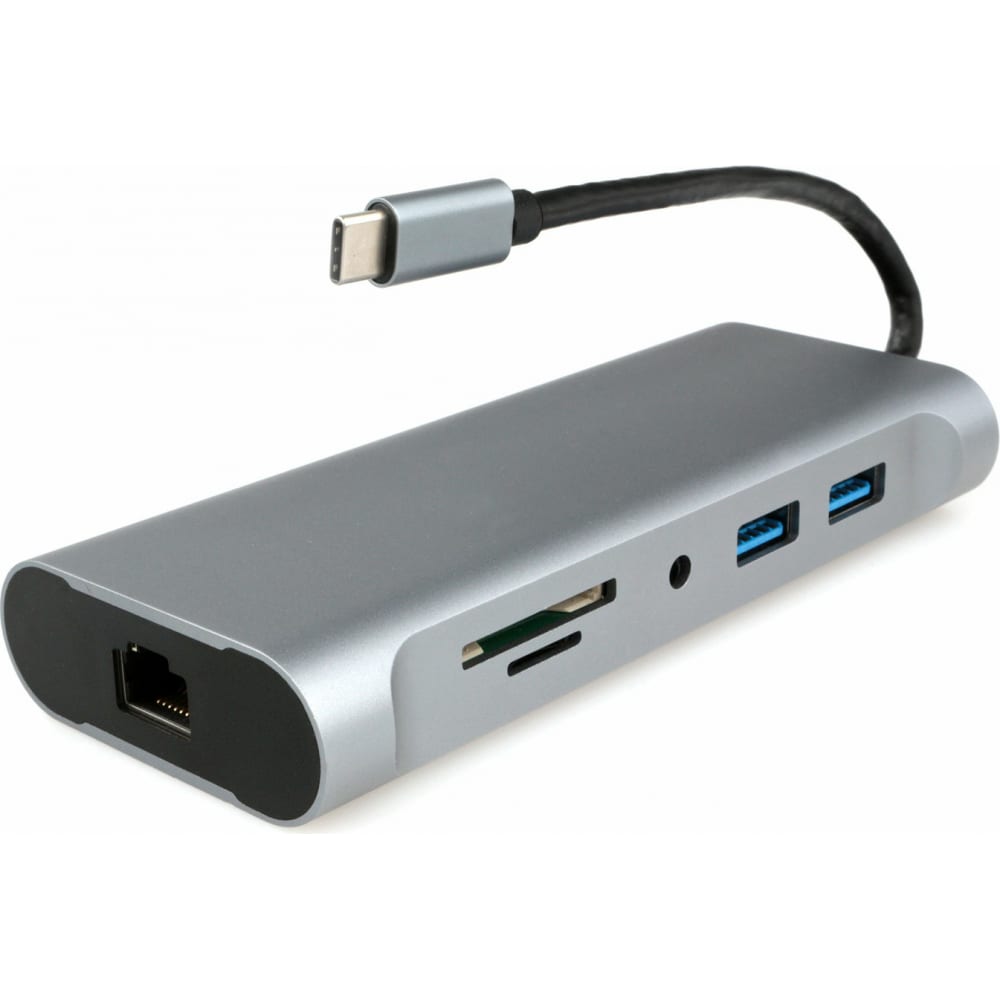 Купить Адаптер интерфейсов Cablexpert, A-CM-COMBO7-01, адаптер с USB, серебро