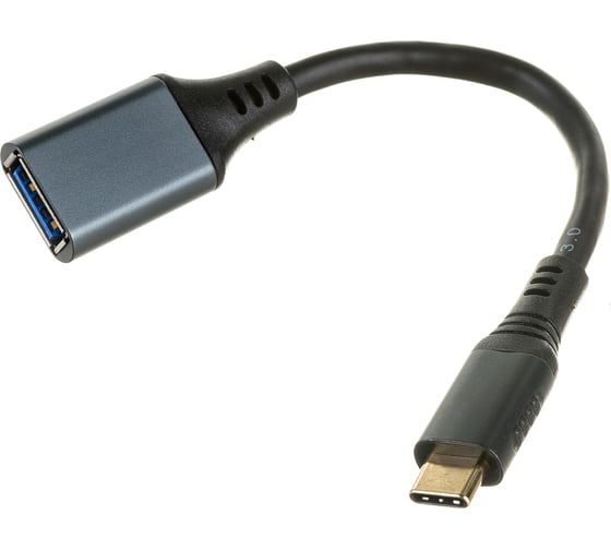 Изображение товара Кабель-переходник Cablexpert USB3.0 OTG Type-C/AF, метал. разъем, медь, Mobile, 15 см, коробка A-USB3C-OTGAF-01