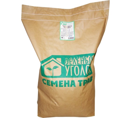 Изображение товара Семена газона Зеленый уголок Травосмесь Лужайка 20 кг 16600
