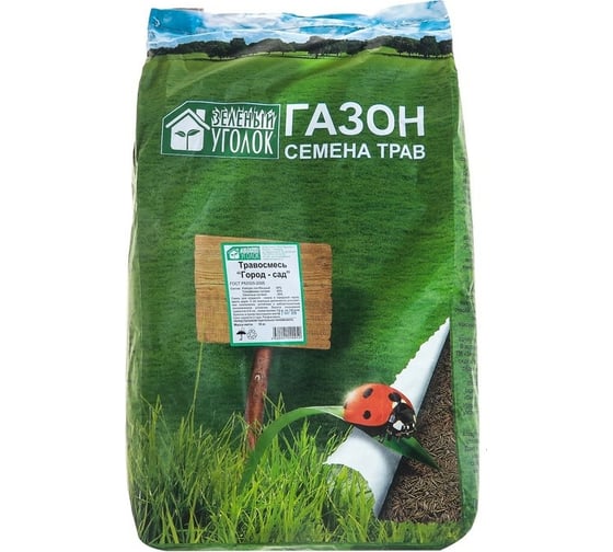 Изображение товара Семена газона Зеленый уголок Травосмесь Город-сад 10 кг 16588