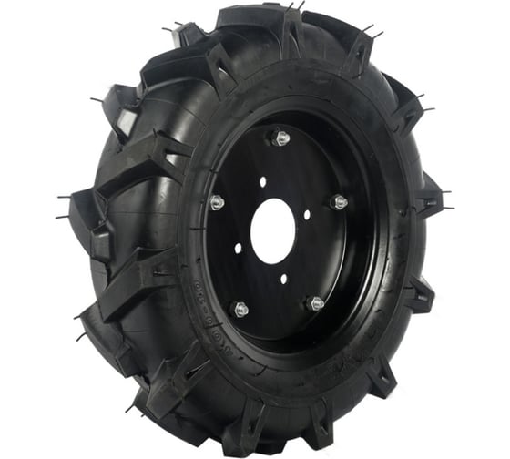 Изображение товара Колесо для мотоблока 4.00-10, елочка, диск 4 отверстия МастерАлмаз 10506302