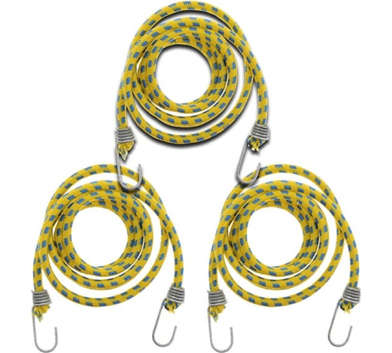 Изображение товара Набор резинок для крепления багажа РемоКолор 3 штуки (8мм х 0,6м; 0,9м; 1,2м) 62-5-220