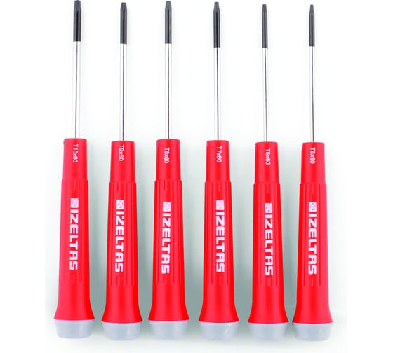 Изображение товара Набор отвёрток IZELTAS Torx 6 предметов 4530001006