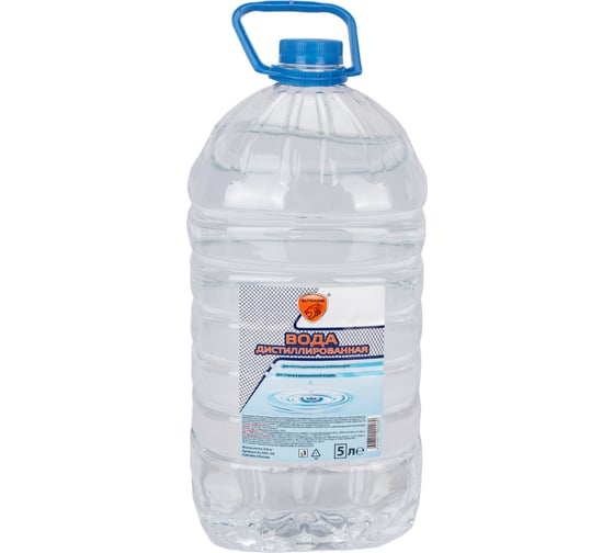 Изображение товара Дистиллированная вода ПЭТ канистра 5 л ELTRANS EL-0901.04
