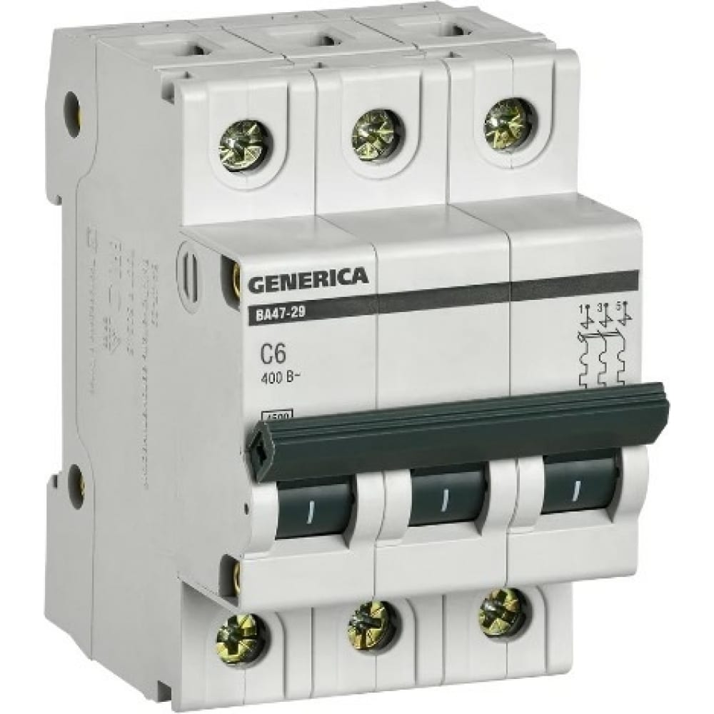 Автоматический выключатель GENERICA - MVA25-3-006-C