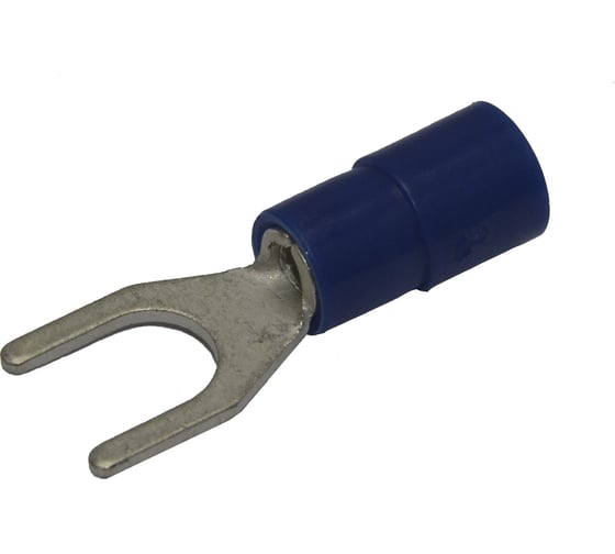 Изображение товара Вилочный изолированный наконечник RKLR NE-525 с нейлоновой манжетой М5 Синий НУ=100шт 6600525