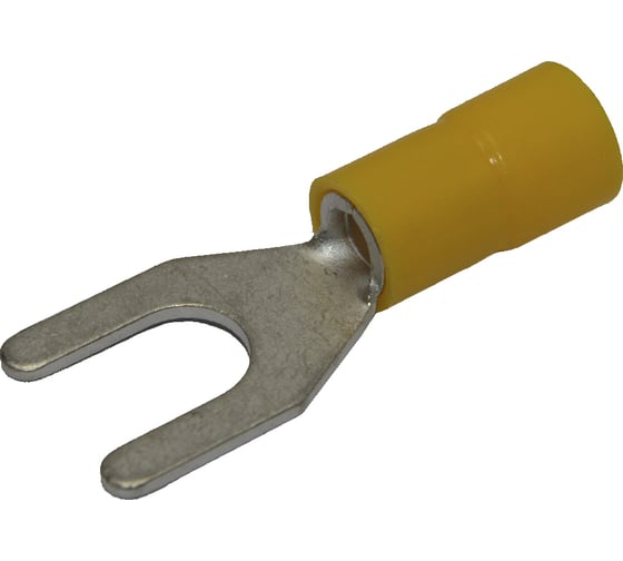 Изображение товара Вилочный изолированный наконечник KLR RNE-606 с нейлоновой манжетой Желтый НУ=100шт 6700606