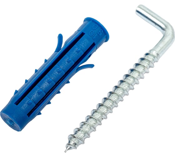 Изображение товара Дюбель с прямым крюком KRANZ 10 мм, 100 шт. KR-01-3641-005