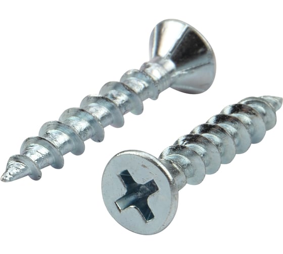 Изображение товара Оконный саморез KRANZ острый 4,1x25 белый цинк 500 шт. KR-01-3721-002