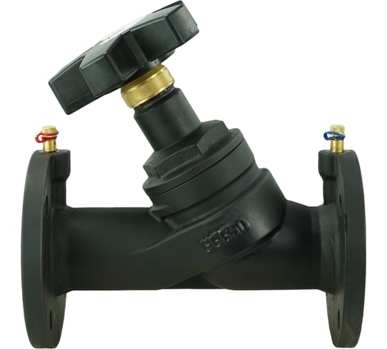 Изображение товара Балансировочный клапан DN.ru чугунный КБЛФ Ду65 Ру16 с ниппелями D080-00397