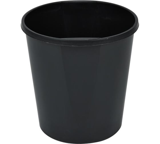 Изображение товара Офисная корзина ООО Комус 19 л, пластик, черная 1327794