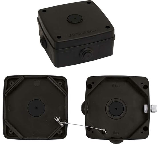 Изображение товара Монтажная коробка SLT МК-1 PRO черная для видеокамер 10400