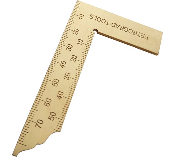 Изображение товара Угольник Петроградъ плоский, 85x50, односторонний М00017847