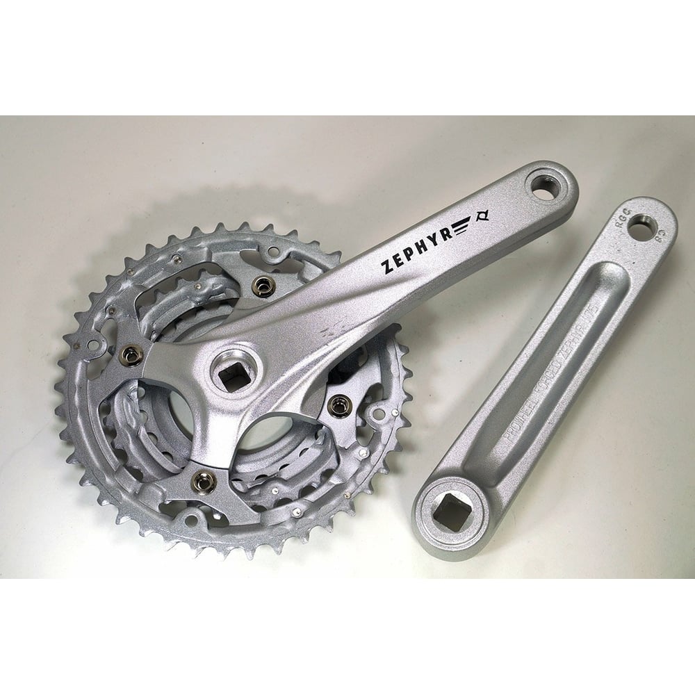 Изображение товара Система шатунов PROWHEEL ZEPHYR-600 175mm 42/32/24 алюминий сталь серебро