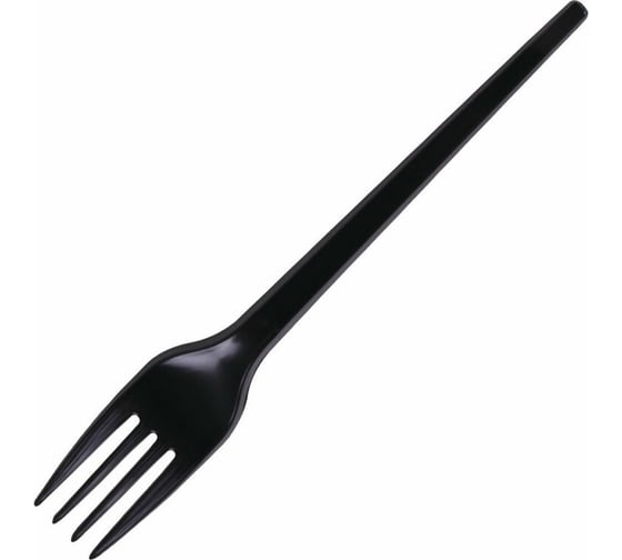 Изображение товара Одноразовые пластиковые вилки LAIMA 165мм, 100шт, стандарт, черные 607837