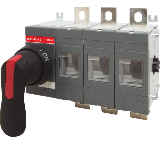 Изображение товара Рубильник TDM ELECTRIC ВНК-43-1 3П 1600А с установленной фронтальной ручкой управления SQ0744-0010