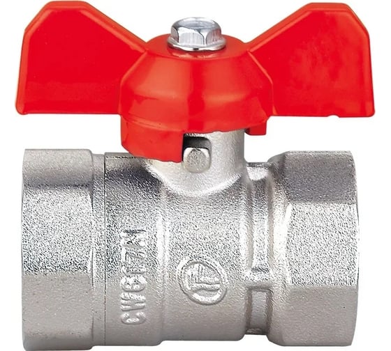 Изображение товара Шаровой кран DOUBLE-LIN Light неполнопроходной Вр-Вр бабочка - 1/2" LL1163 (1/2")