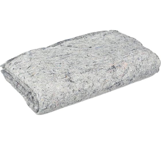 Изображение товара Тряпка для пола ООО Комус нетканое регенерированное прошивное полотно, серое, 80x90 см, 5 шт в уп 900397