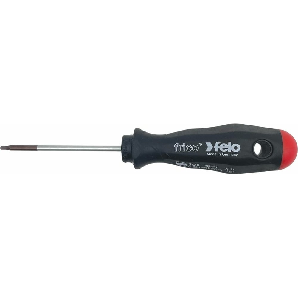 Изображение товара Отвертка Felo Torx 7 Профессиональная с 3 мм стержнем 140 мм Изображение товара Отвертка Felo Torx 7 Профессиональная с 3 мм стержнем 140 мм