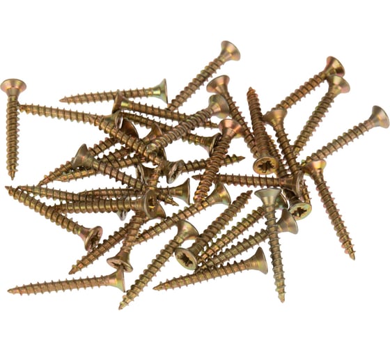 Изображение товара Универсальный саморез KRANZ 3x25, желтый цинк, 24000 шт. 1111-0325-1