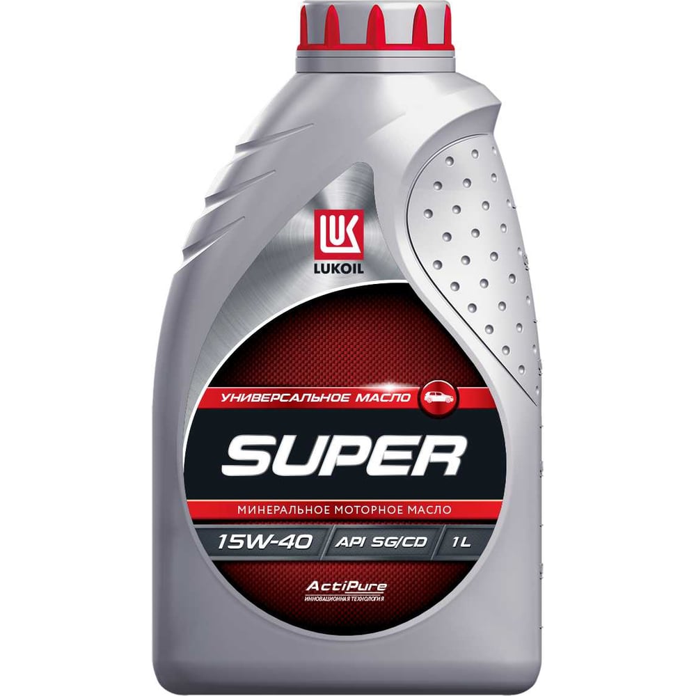 Изображение товара Моторное масло Лукойл СУПЕР SAE 15W-40, API SG/CD, 1 л 19194