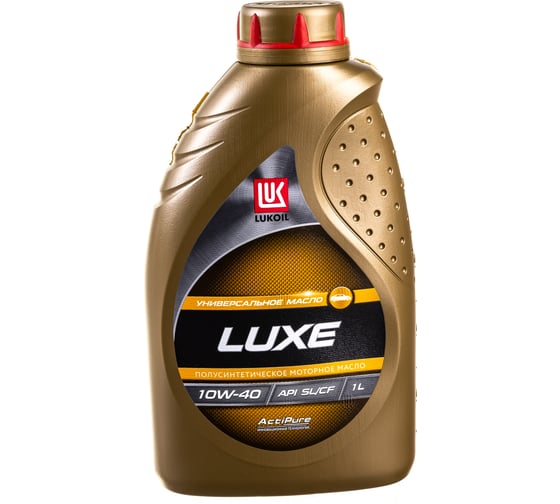 Изображение товара Моторное масло Лукойл ЛЮКС полусинтетическое SAE 10W-40, API SL/CF, 1 л 19187