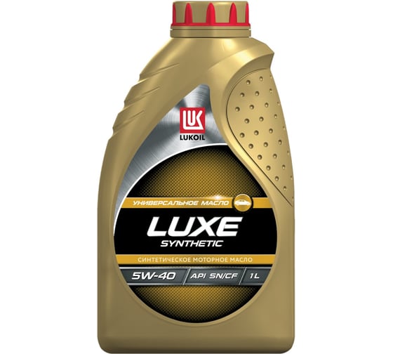 Изображение товара Моторное масло Лукойл ЛЮКС синтетическое SAE 5W-40, API SN/CF, 1 л 207464