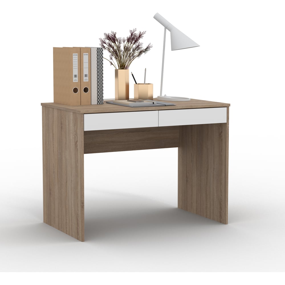 Изображение товара Стол письменный Атмосфера СП-06 дуб сонома/белый классический дизайн