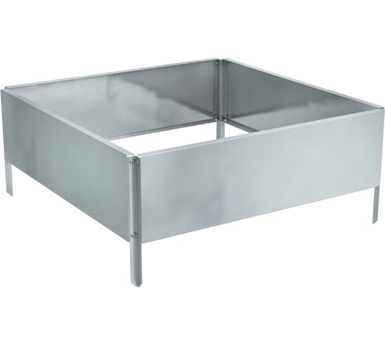 Изображение товара Готовая оцинкованная грядка на дачу Delta-Park GY 0.7x0.7 м, серебристая 30019GY_7070Zn