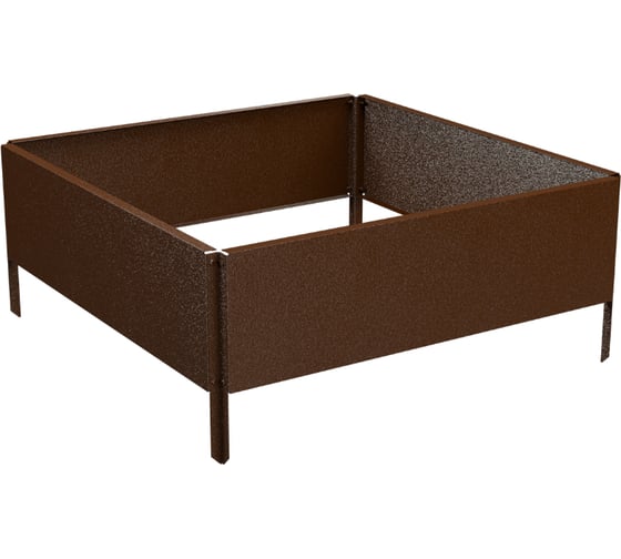 Изображение товара Готовая оцинкованная грядка на дачу Delta-Park GY 0.7x0.7 м, коричневая 30019GY_7070Br