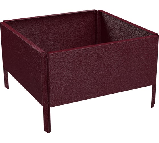 Изображение товара Готовая оцинкованная грядка на дачу Delta-Park GY 0.45x0.45 м, коричнево-красная 30019GY_4545Ch