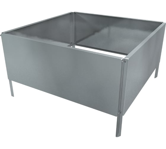 Изображение товара Готовая оцинкованная грядка на дачу Delta-Park GZ 0.7x0.7 м, серебристая 30018GZ_7070Zn